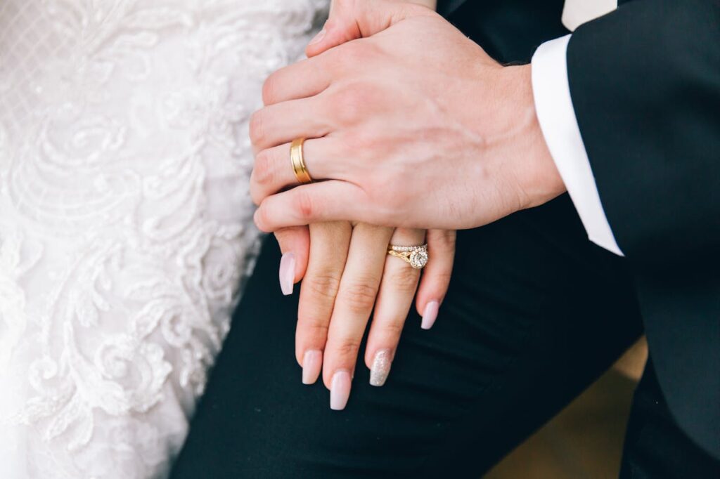 couple holding hands