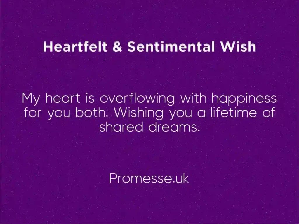heartfelt wedding wish