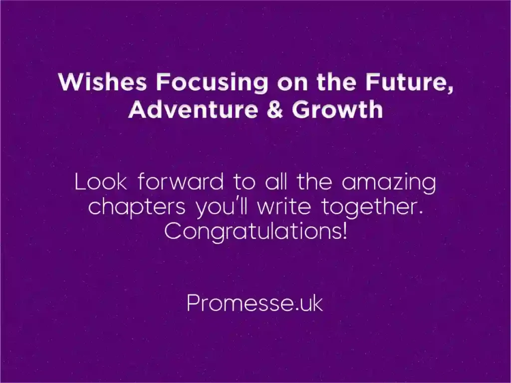 future focused wedding wish