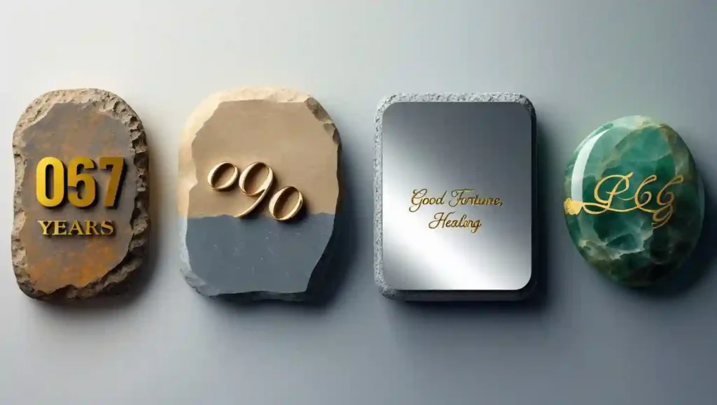 old and new wedding anniversary stones