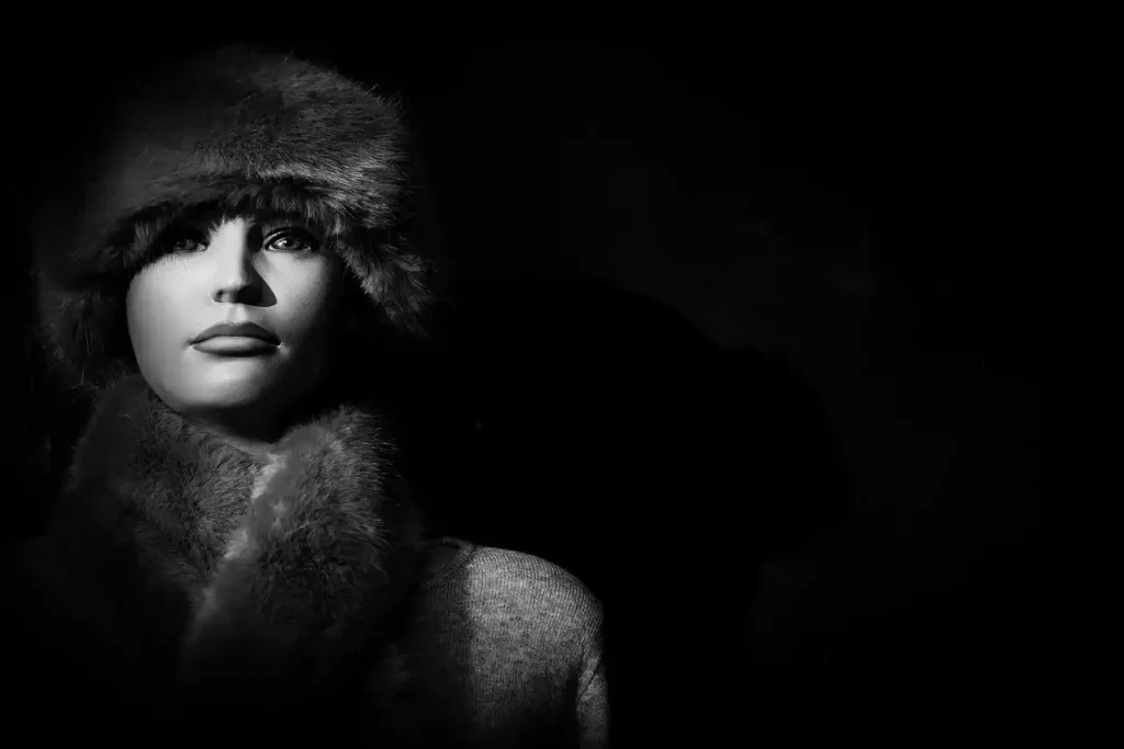 girl wearing fur cap
