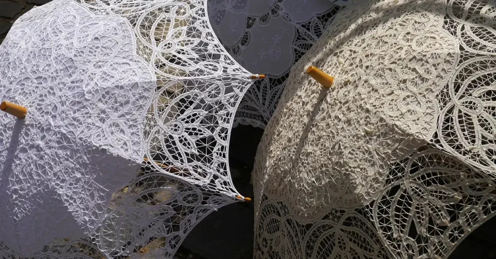 linens or lace umbrella