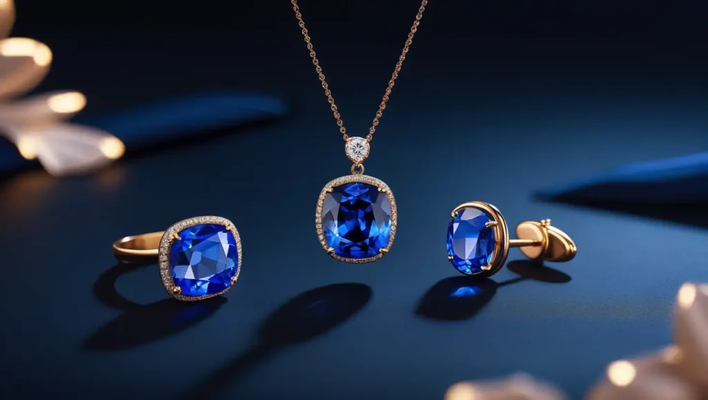 blue-sapphire 45th wedding anniversary gift collection