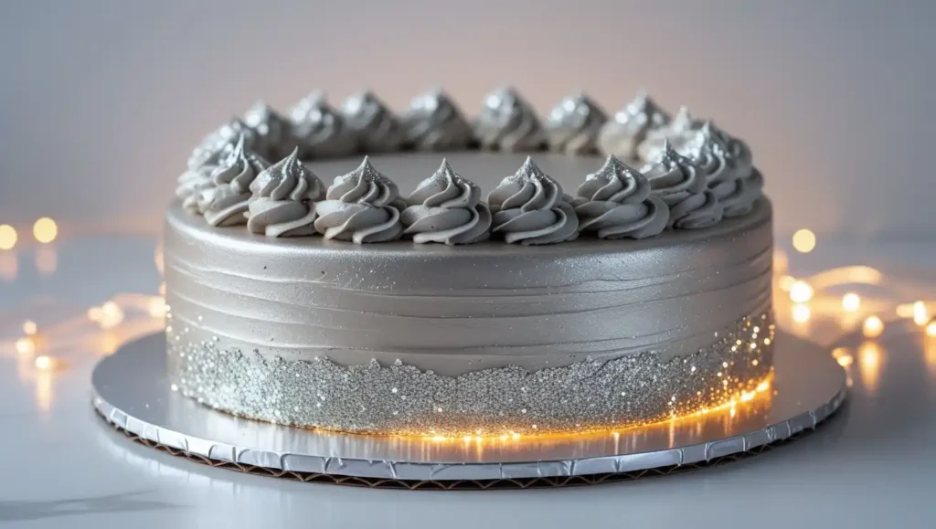  an edible glitter cake