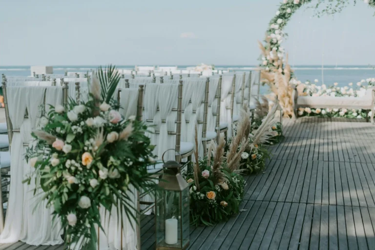 wedding chair slipcovers on the day
