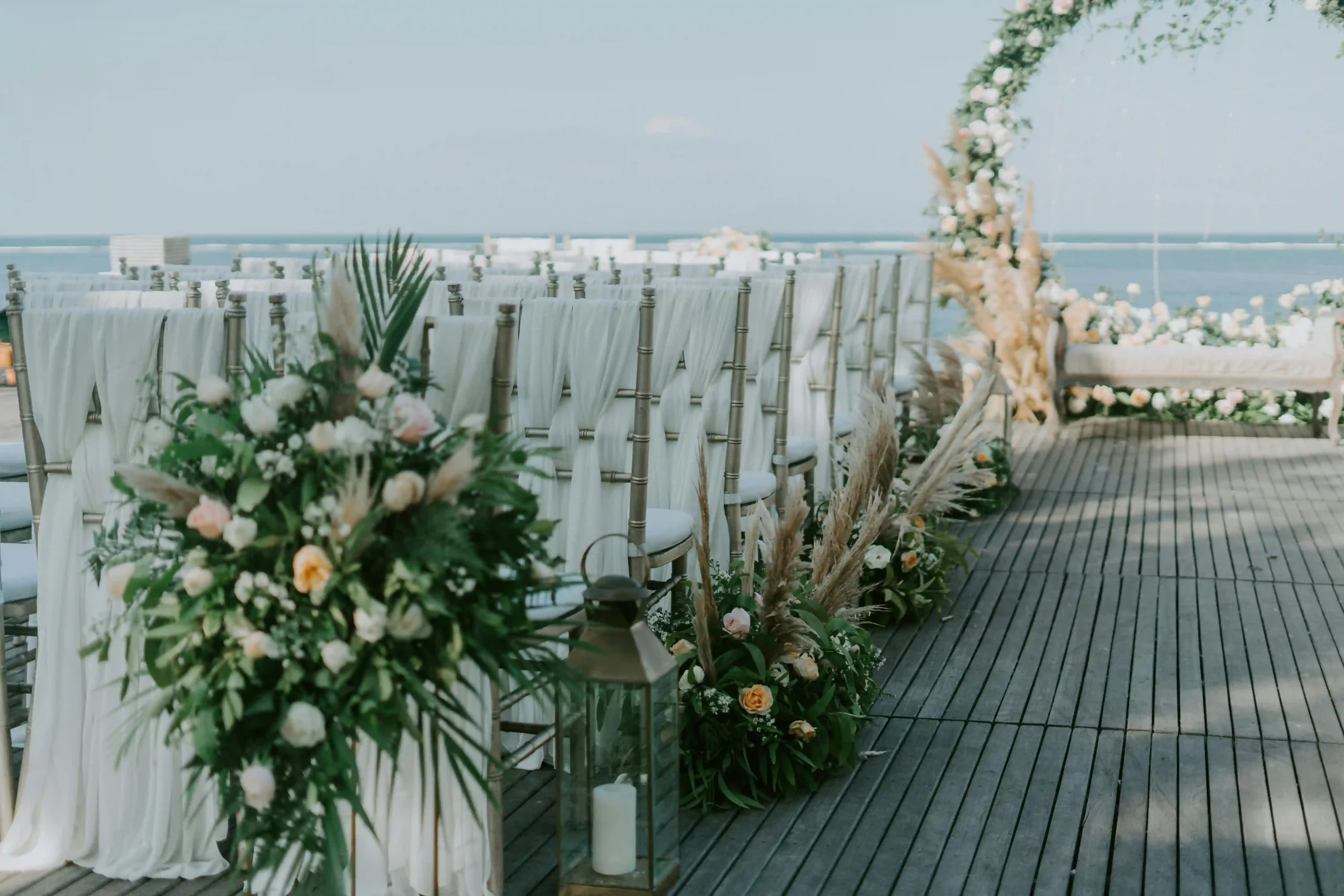 wedding chair slipcovers on the day