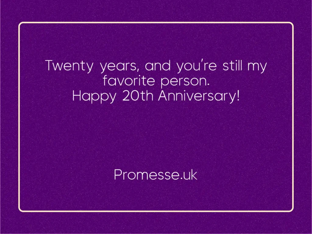 20th wedding anniversary wish