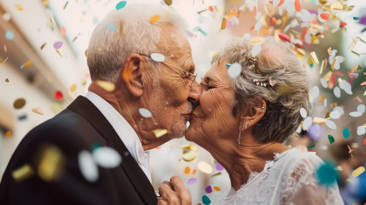 55th wedding anniversary couple