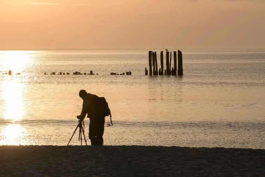 photographer at beach