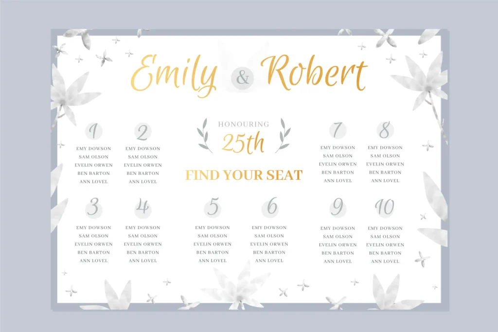 Wedding Seating Chart
