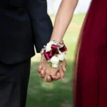 couple handfasting at wedding